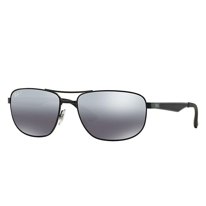 Ray-ban Black Sunglasses, Polarized Gray Lenses - Rb3528