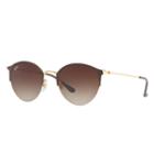 Ray-ban Gold Sunglasses, Brown Lenses - Rb3578