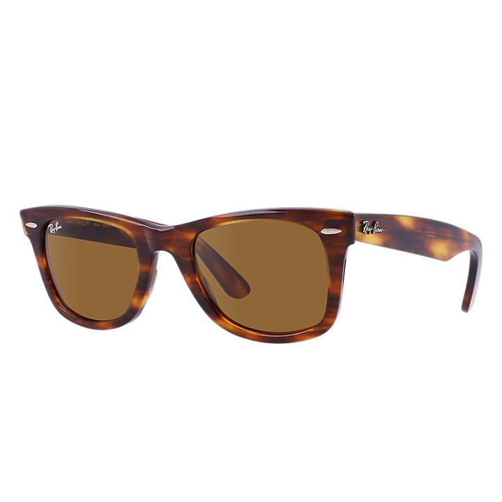 Ray-ban Men's Original Wayfarer Blue Sunglasses, Brown Lenses - Rb2140