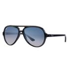 Ray-ban Cats 5000 Classic Black Sunglasses, Blue Lenses - Rb4125
