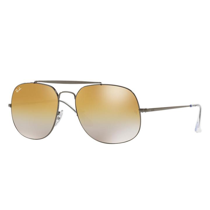 Ray-ban General Gunmetal Sunglasses, Brown Lenses - Rb3561