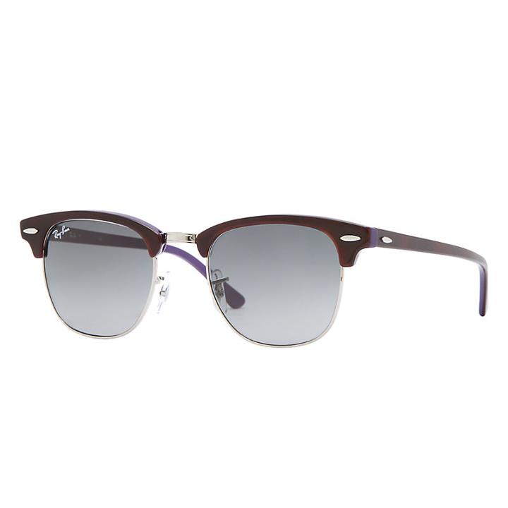 Ray-ban Men's Clubmaster Color Mix Blue Sunglasses, Gray Lenses - Rb3016