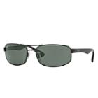 Ray-ban Black Sunglasses, Polarized Green Lenses - Rb3445