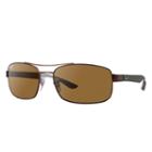 Ray-ban Black Sunglasses, Polarized Brown Lenses - Rb8316