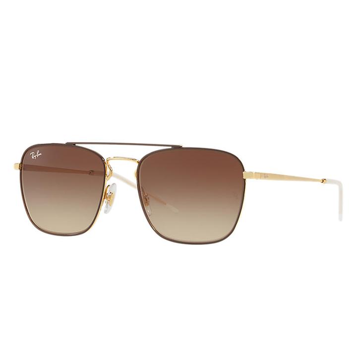 Ray-ban Men's Gold Sunglasses, Brown Lenses - Rb3588