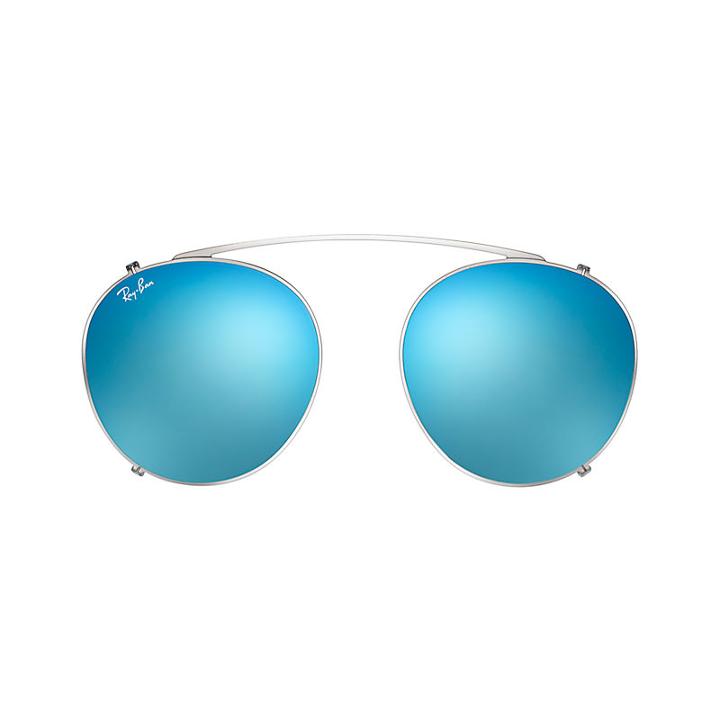 Ray-ban Round Fleck Clip-on Gunmetal Sunglasses - Rb2447c | LookMazing