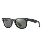 Ray-ban Men's Original Wayfarer Black Sunglasses, Green Lenses - Rb2140