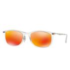 Ray-ban New Wayfarer Light Ray Gunmetal Sunglasses, Red Lenses - Rb4225