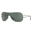 Ray-ban Gunmetal Sunglasses, Green Lenses - Rb8057