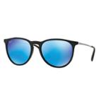 Ray-ban Women's Erika Color Mix Gunmetal Sunglasses, Blue Lenses - Rb4171