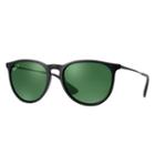 Ray-ban Women's Erika Classic Black Sunglasses, Polarized Green Lenses - Rb4171f