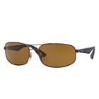 Ray-ban Men's Blue Sunglasses, Polarized Brown Lenses - Rb3527