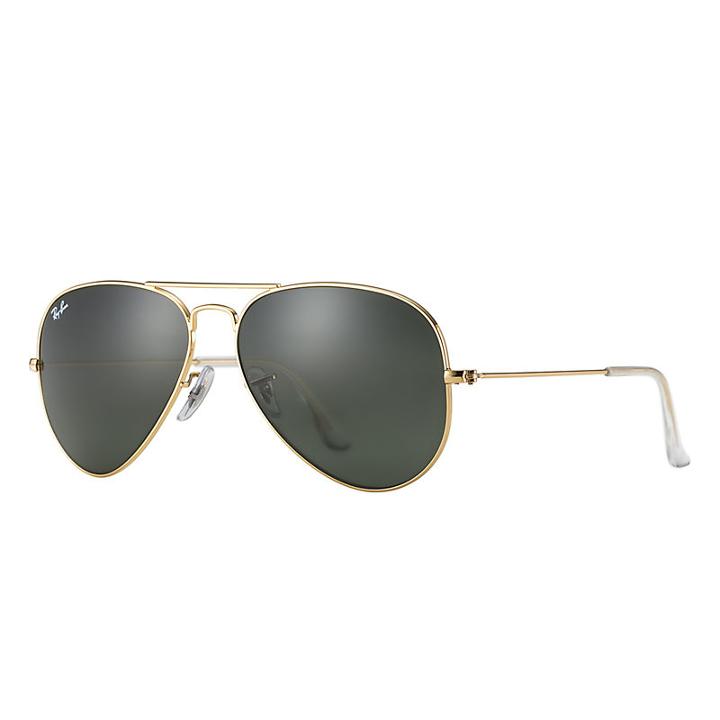 Ray-ban Aviator Classic Gold Sunglasses, Green Lenses - Rb3025