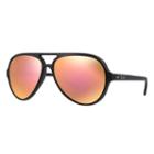 Ray-ban Cats 5000 Black Sunglasses, Pink Flash Lenses - Rb4125