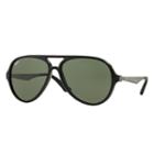 Ray-ban Gunmetal Sunglasses, Green Lenses - Rb4235