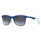 Ray-ban Wayfarer Flat Metal Blue Sunglasses, Gray Lenses - Rb3521