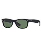 Ray-ban Men's New Wayfarer Black Sunglasses, Green Lenses - Rb2132