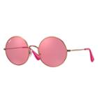 Ray-ban Ja-jo Copper Sunglasses, Pink Lenses - Rb3592
