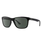 Ray-ban Black Sunglasses, Polarized Green Lenses - Rb4181