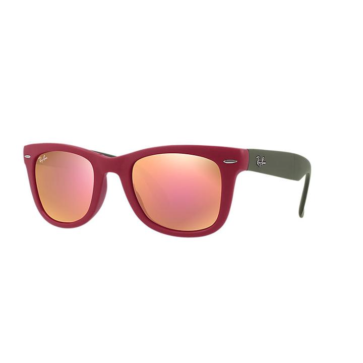 Ray-ban Wayfarer Folding Flash Lenses Green - Rb4105