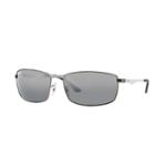 Ray-ban Silver Sunglasses, Polarized Gray Lenses - Rb3498