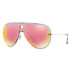 Ray-ban White Sunglasses, Pink Lenses - Rb3605n