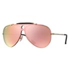 Ray-ban Men's Blaze Shooter Gold Sunglasses, Pink Lenses - Rb3581n
