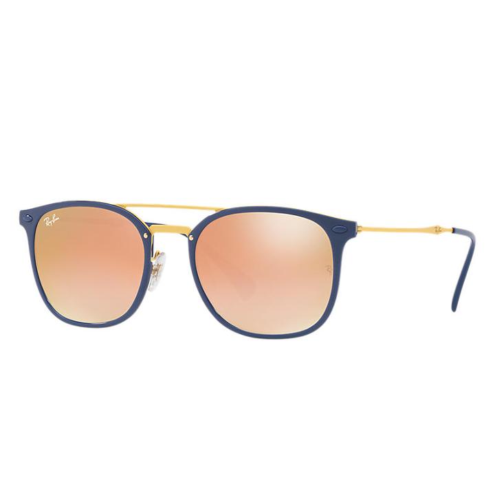 Ray-ban Men's Gold Sunglasses, Pink Lenses - Rb4286