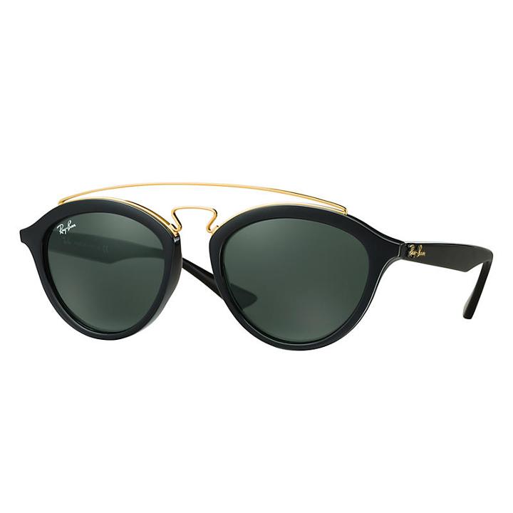 Ray-ban Women's Gatsby Ii Black Sunglasses, Green Lenses - Rb4257