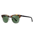 Ray-ban Clubmaster Fleck Black  Sunglasses, Green Lenses - Rb3016