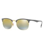 Ray-ban Grey Sunglasses, Green Lenses - Rb3538