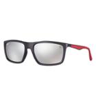 Ray-ban Scuderia Ferrari Ae Gp17 Ltd Black Sunglasses, Polarized Gray Lenses - Rb4228m
