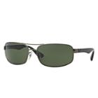 Ray-ban Men's Men's Black  Sunglasses, Polarized Green Lenses - Rb3445