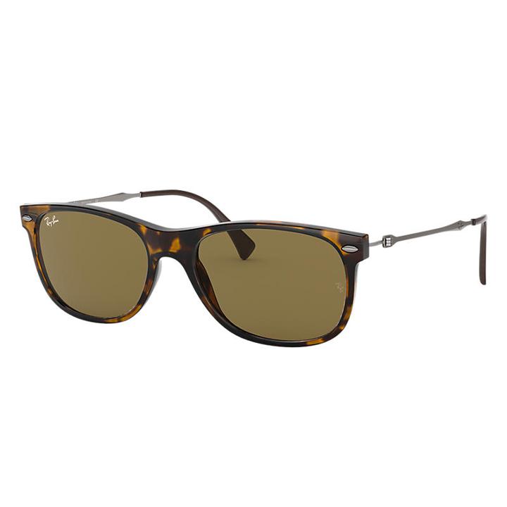 Ray-ban Gunmetal Sunglasses, Brown Lenses - Rb4318
