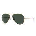 Ray-ban Aviator Classic Gold Sunglasses, Green Lenses - Rb3026