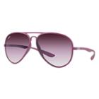 Ray-ban Men's Aviator Liteforce Purple Sunglasses, Purple Sunglasses Lenses - Rb4180