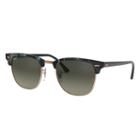 Ray-ban Men's Clubmaster Fleck Black Sunglasses, Gray Lenses - Rb3016