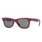 Ray-ban Men's Original Wayfarer Color Mix Red Sunglasses, Green Lenses - Rb2140