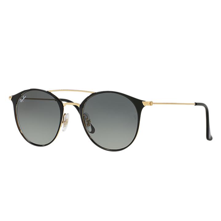 Ray-ban Gold Sunglasses, Gray Lenses - Rb3546