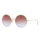 Ray-ban Ja-jo Gold Sunglasses, Violet Lenses - Rb3592