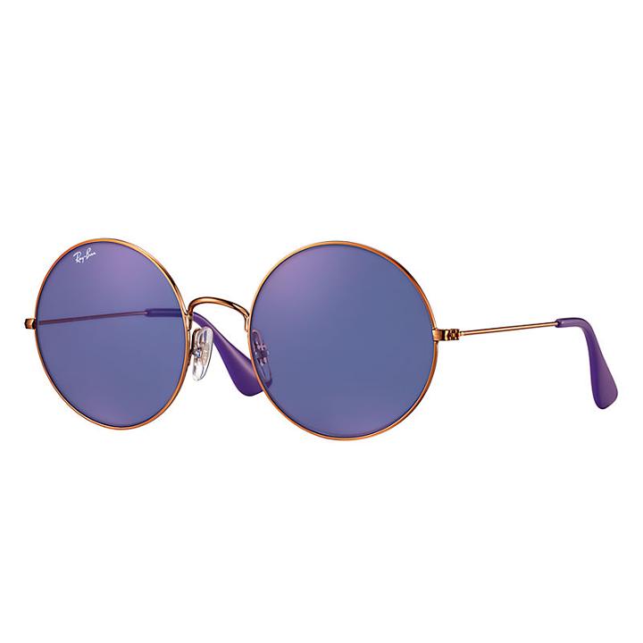 Ray-ban Ja-jo Copper Sunglasses, Violet Lenses - Rb3592
