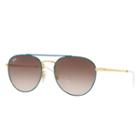 Ray-ban Gold Sunglasses, Brown Lenses - Rb3589
