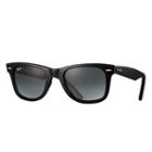 Ray-ban Original Wayfarer @collection Black Sunglasses, Gray Lenses - Rb2140