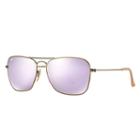 Ray-ban Caravan Copper  Sunglasses, Violet Lenses - Rb3136