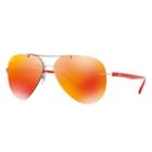 Ray-ban Red Sunglasses, Orange Lenses - Rb8058
