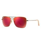 Ray-ban Caravan Copper Sunglasses, Red Lenses - Rb3136