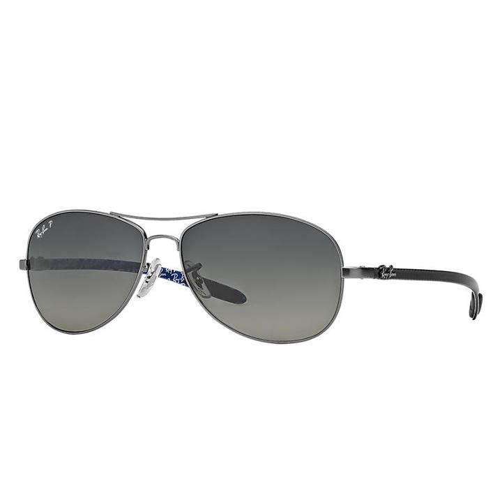 Ray-ban Men's Grey Sunglasses, Polarized Blue Lenses - Rb8301