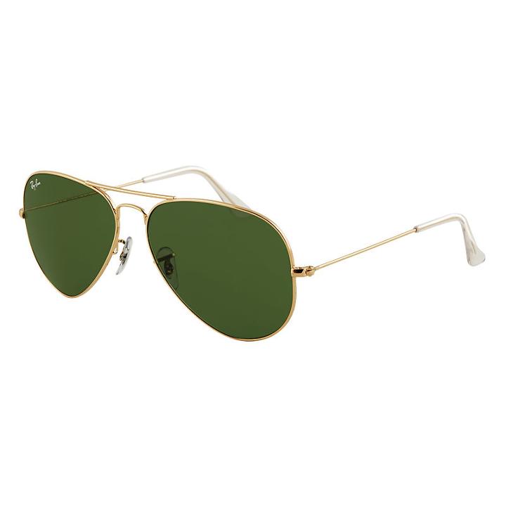Ray-ban Aviator Classic Gold  Sunglasses, Green Lenses - Rb3025