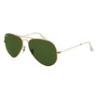 Ray-ban Aviator Classic Gold  Sunglasses, Green Lenses - Rb3025