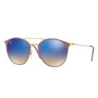 Ray-ban Gold Sunglasses, Blue Lenses - Rb3546